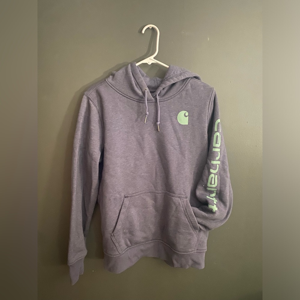 Carhartt Womens Sweatshirt (Relaxed Fit)- Gray/Blue- Medium